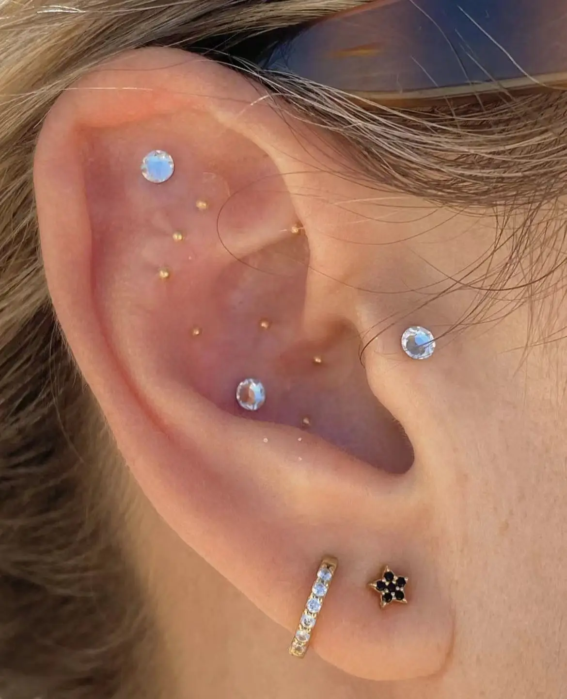 Swarovski Crystal EarSeeds Acupressure Kit Multi-Condition Ear Seeds Acupuncture Kit