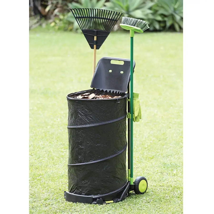 Easy to assemble Folding Garden Trolley Bin  handy scoop Tough, light and easy to move around
