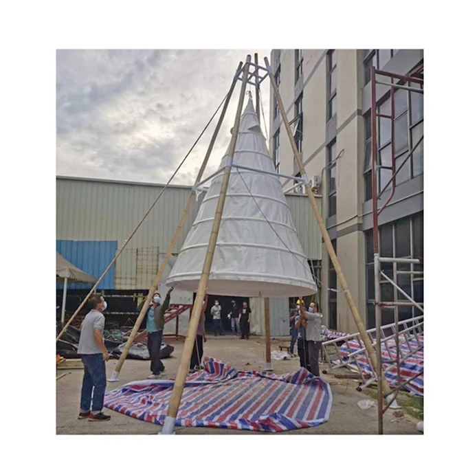 Водонепроницаемый открытый большой праздничный брезентовый бамбуковый фонарь mobi Сад Кемпинг колокольчик Тип Пирамида вигвам палатка