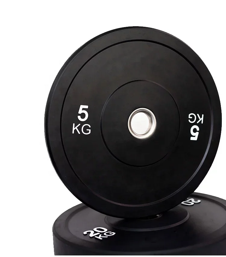 Wholesale Exercise Weightlifting Barbell Plate Calibrated Rubber Bumper Plate Fitness Gym Weight Plate