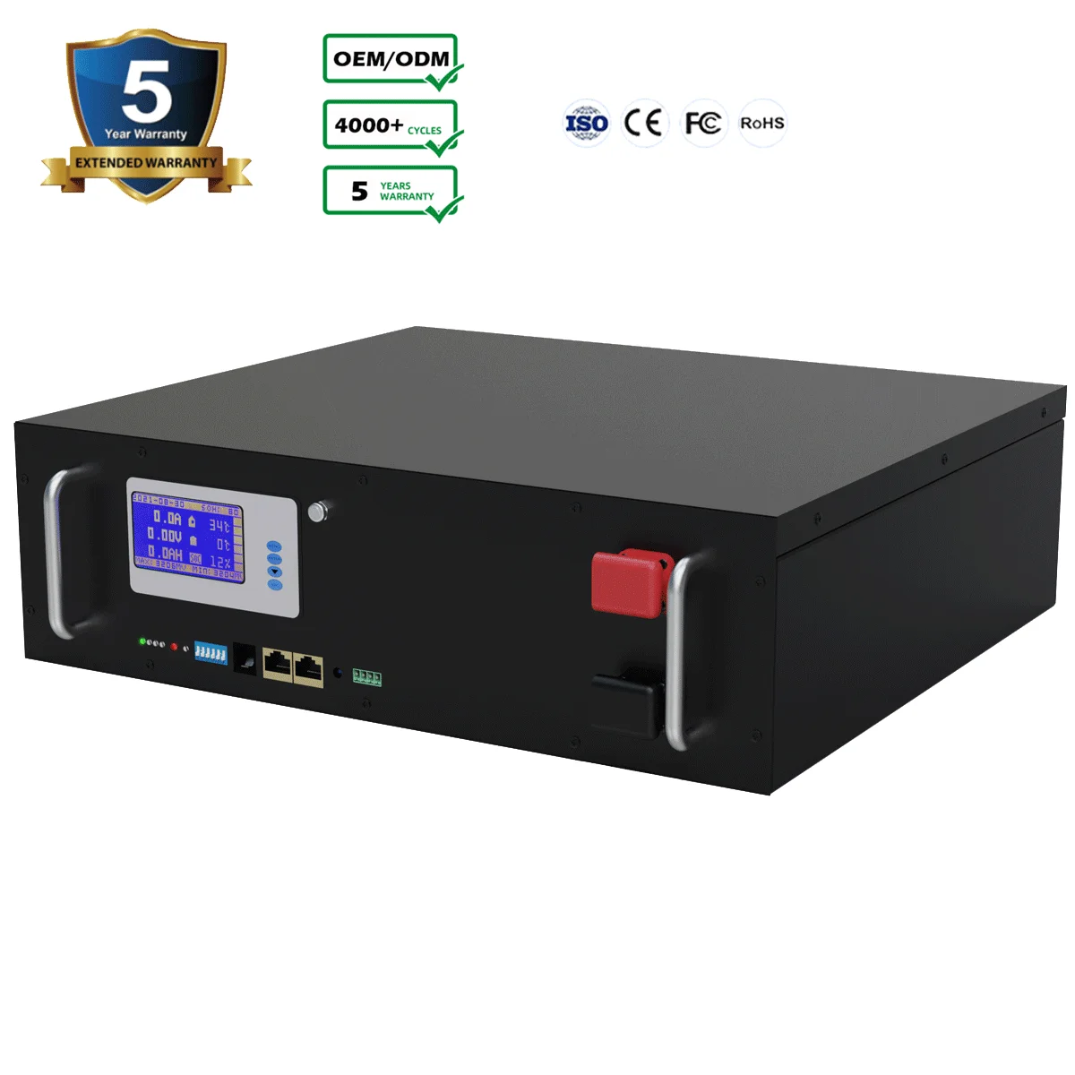 Солнечный инвертор RV для лодки 5 кВт 7 10 48 В 50 Ач 100 150 200 ач комплект батарей Lifepo4 фосфатная батарея литий-ионные