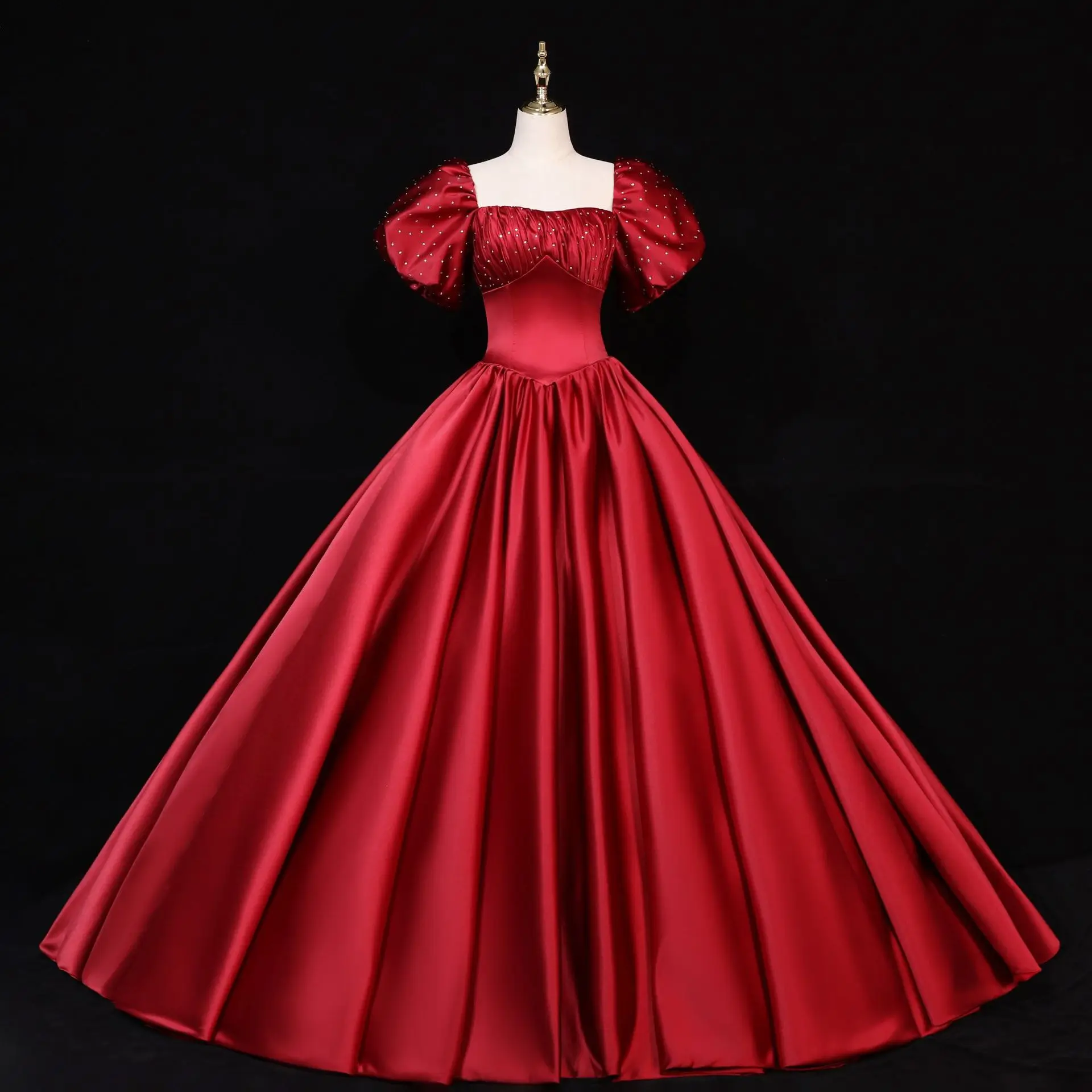 
In Stock Plus Size Lace Wedding Veils Bridal Ball Gowns Pettiskirt Evening Dress 