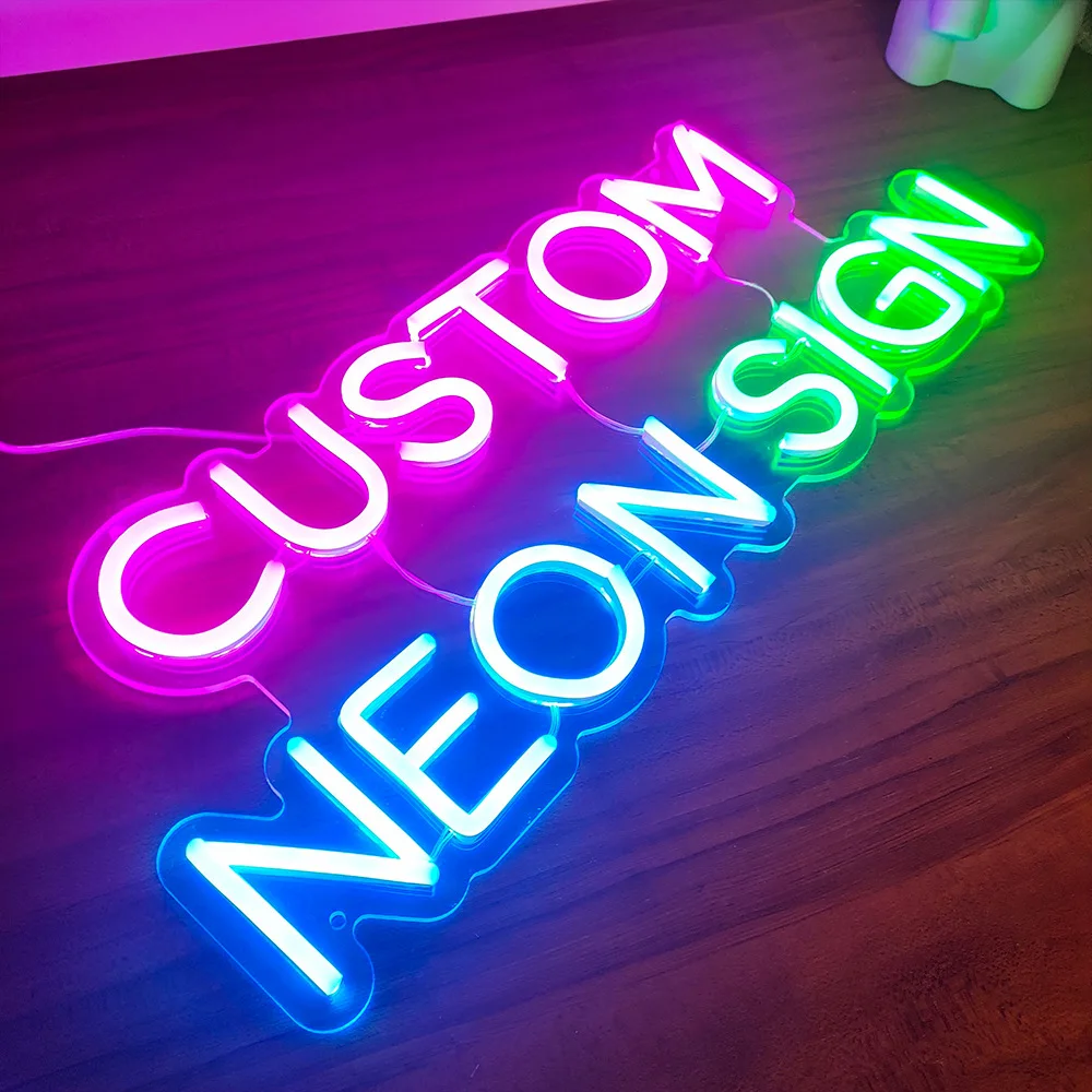 Drop shipping 12V Manufacturer Acrylic Led Flex Neon Sign Custom Led Neon Light Sign