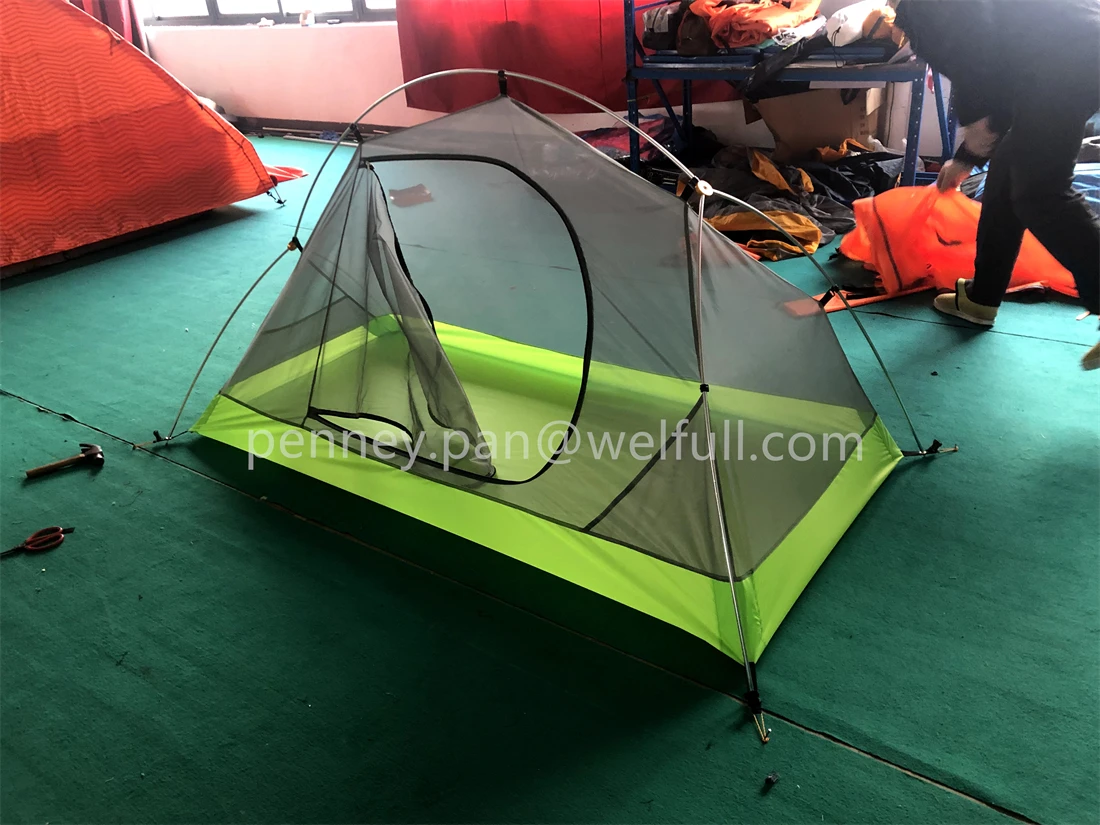 Outdoor Deluxe 20d Nylon Silica Gel Waterproof Double-layer Lightweight Cold Winter Camping Tent For Most Extreme Con conditions