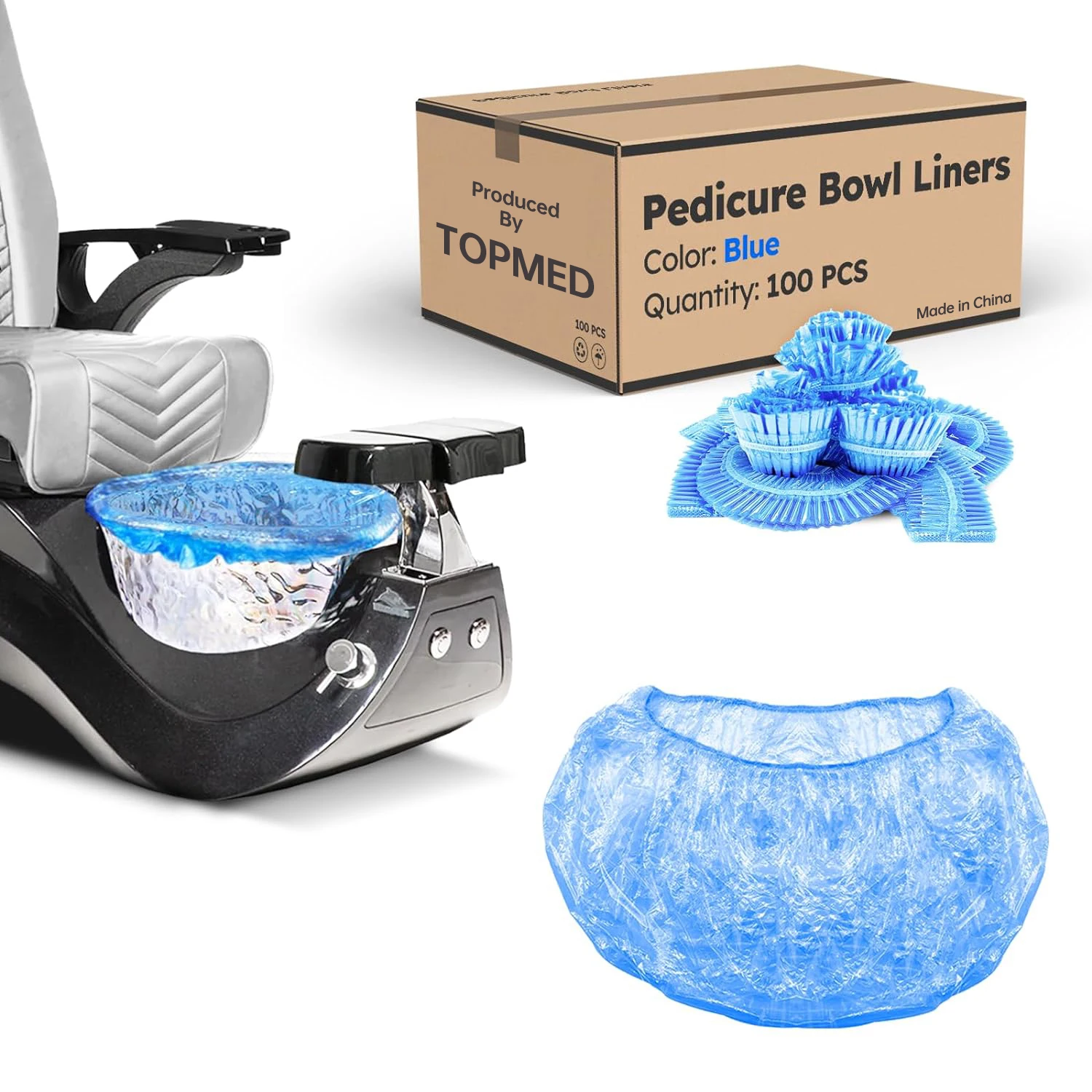 PE Tub Bowl Liners Pedicure Liner Disposable Spa For Pedicure Chair