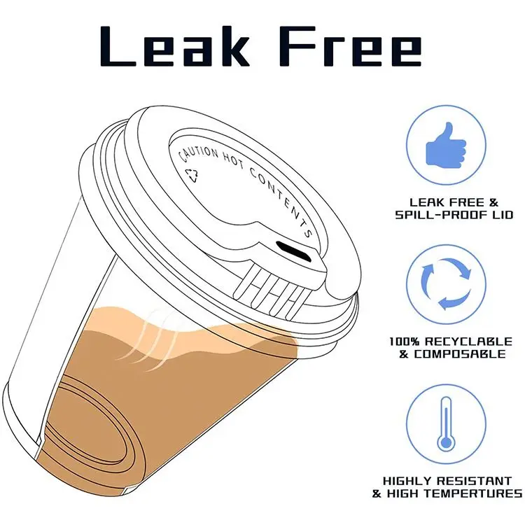 Accepted Custom Ldesign Recycled Disposable Healthy Compostable Pe Pla Coated Cups Supplier For Export Exported Paper Sack