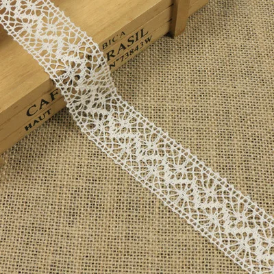 Factory Wholesale Cotton 3.5CM Width Lace  Trim For Clothes