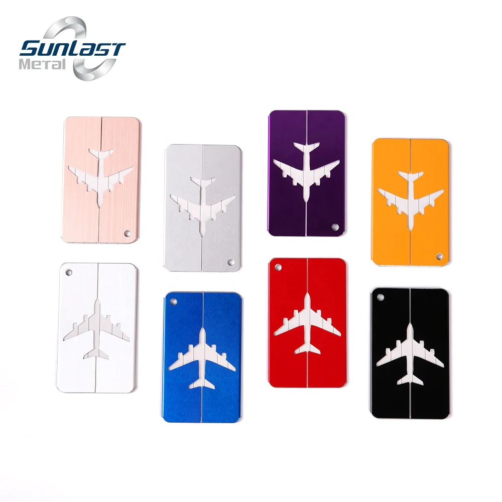 Aluminium Alloy Luggage Tags Metal Suitcase Tags Travel Bag ID Identifier Luggage Name Tag