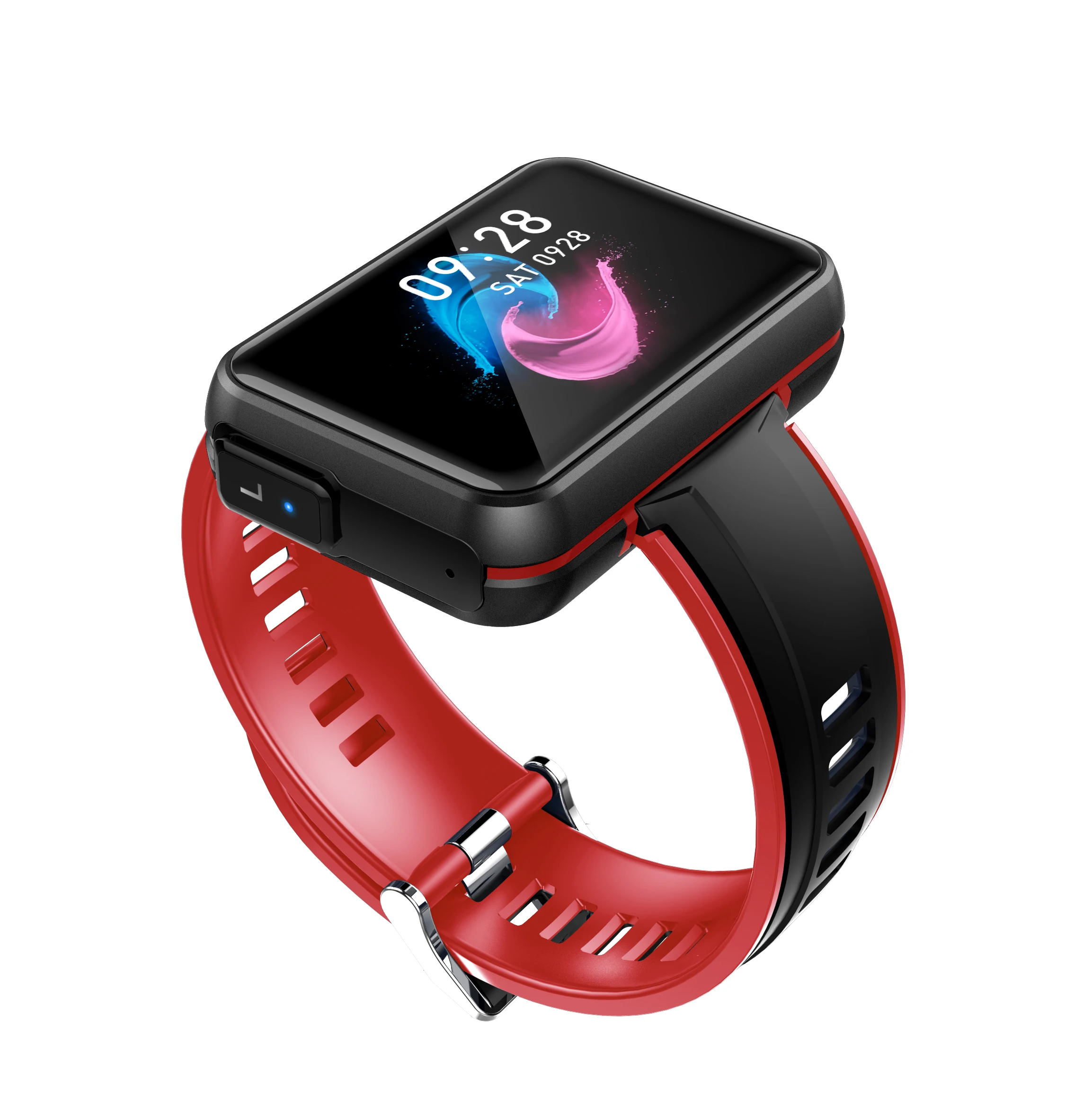 Newest BT 5.0 2 in 1 music earphones watch with heart rate blood pressure headphone smart watch wristband TWS watch earphones