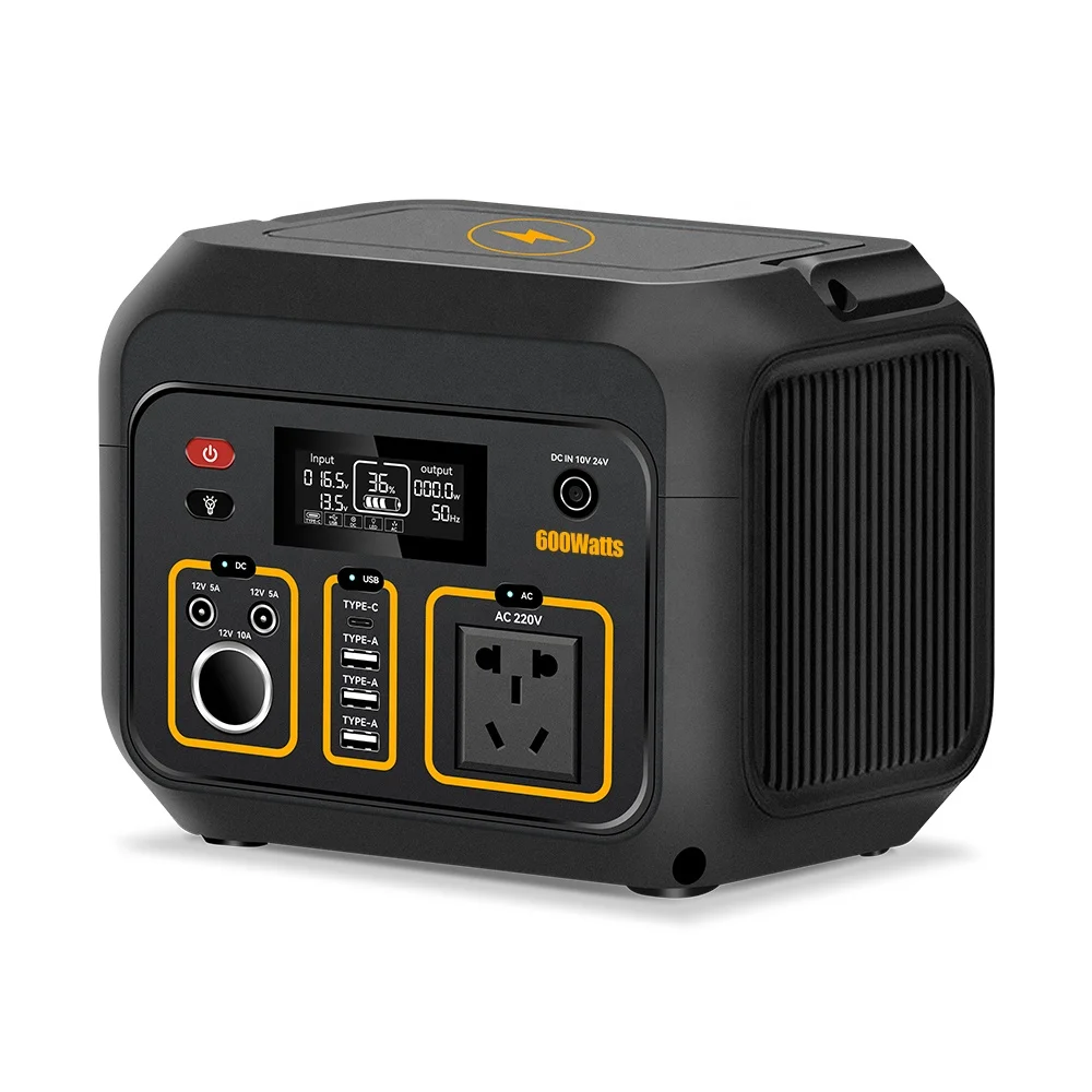 Usingwin Portable Power Station Warehouse 600w Rechargeable Portable Power Station 1000w Solar Panel Europe 12V 5A QC3.0-18W 18W