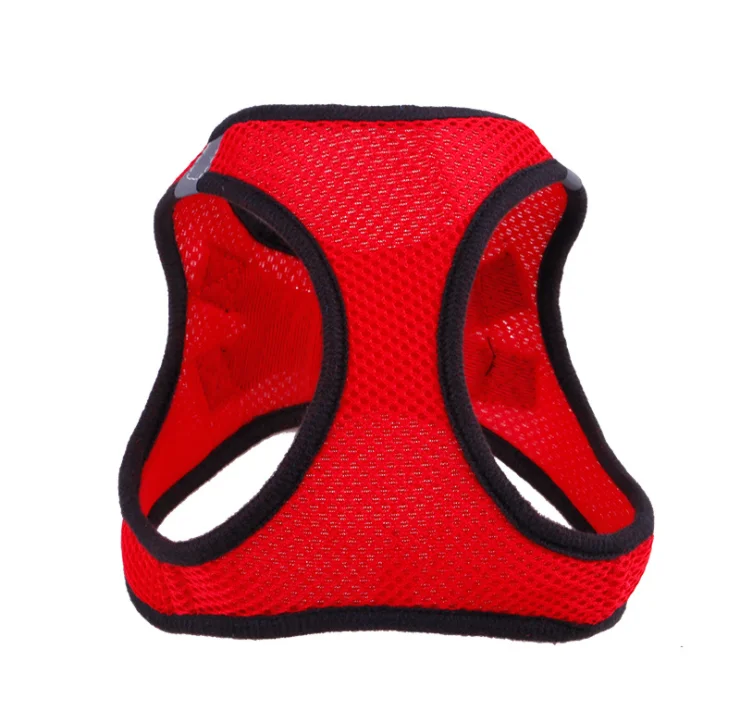 Оптовая продажа, шлейка-жилетка для собак с сеткой для любой погоды, прочный регулируемый роскошный поводок для собак, светоотражающие товары для домашних животных