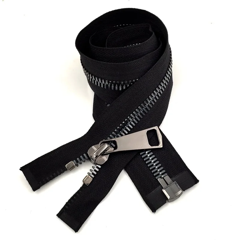 Manufacturer Low Price Custom Clothing Bag 3# 5# 8# Brass YG Open End Close End Metal Zipper Semi Auto Lock Slider