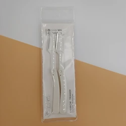 Eyebrow trimmer non-slip handle Beauty makeup tools Eyebrow knife 2 pieces