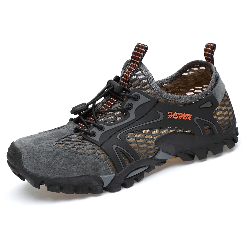 
Fashion design non-slip summer breathable soft outsole hiking shoes men 