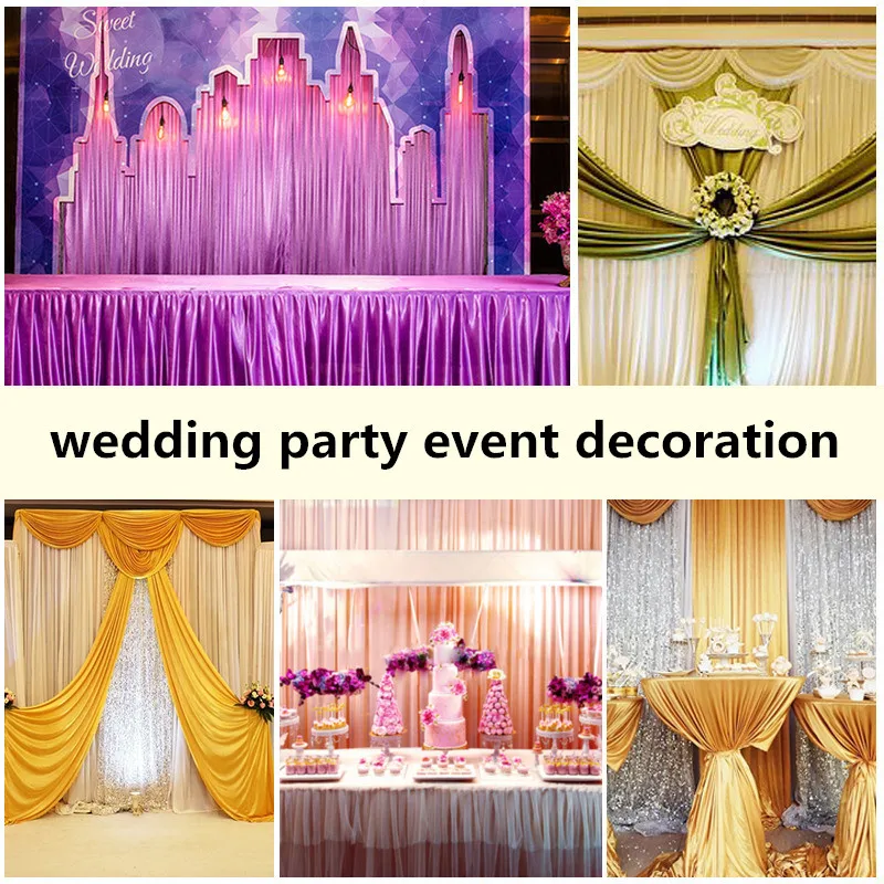 wedding party event silk elastic mantle  cloth for Back of chair