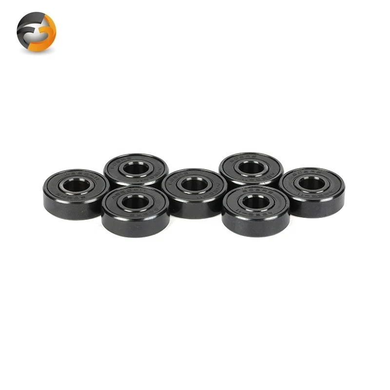 High Quality 608RS Deep Groove Wheel Bearings Cheap 608RS Black Skate Bearings Black Flash 608RS Skateboard Bearings