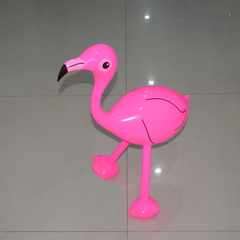 Party Decoration Pool Toys Cartoon PVC Inflatable Pink Flamingo Toys For Kids