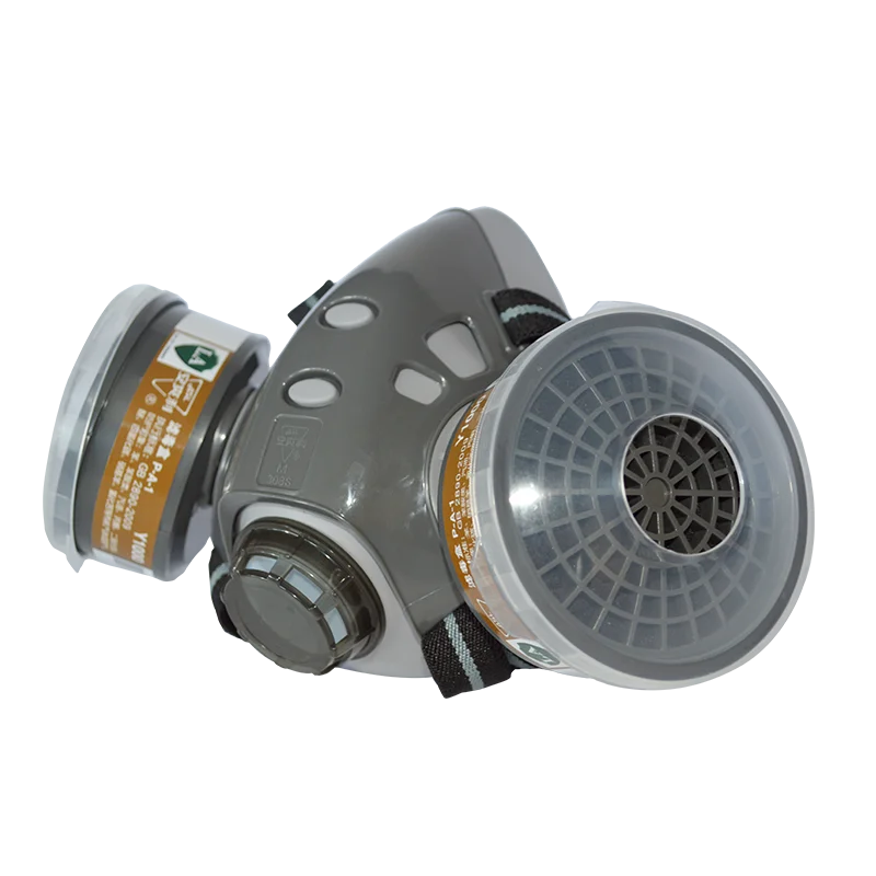 Factory Direct Sale Half Full Face Rubber Particulate Respirator with Double Filters Gas Mask