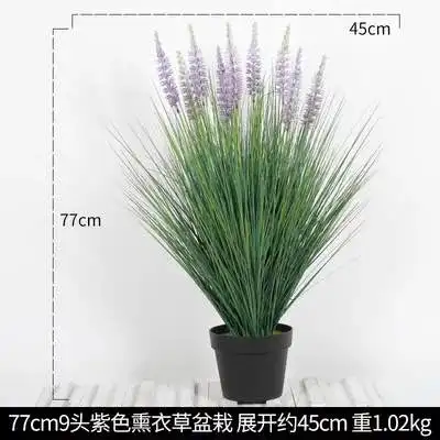 Simulation Setaria Dried Flowers Reed Grain Multigrain Props Decoration Simulation Aquatic Plant Potted