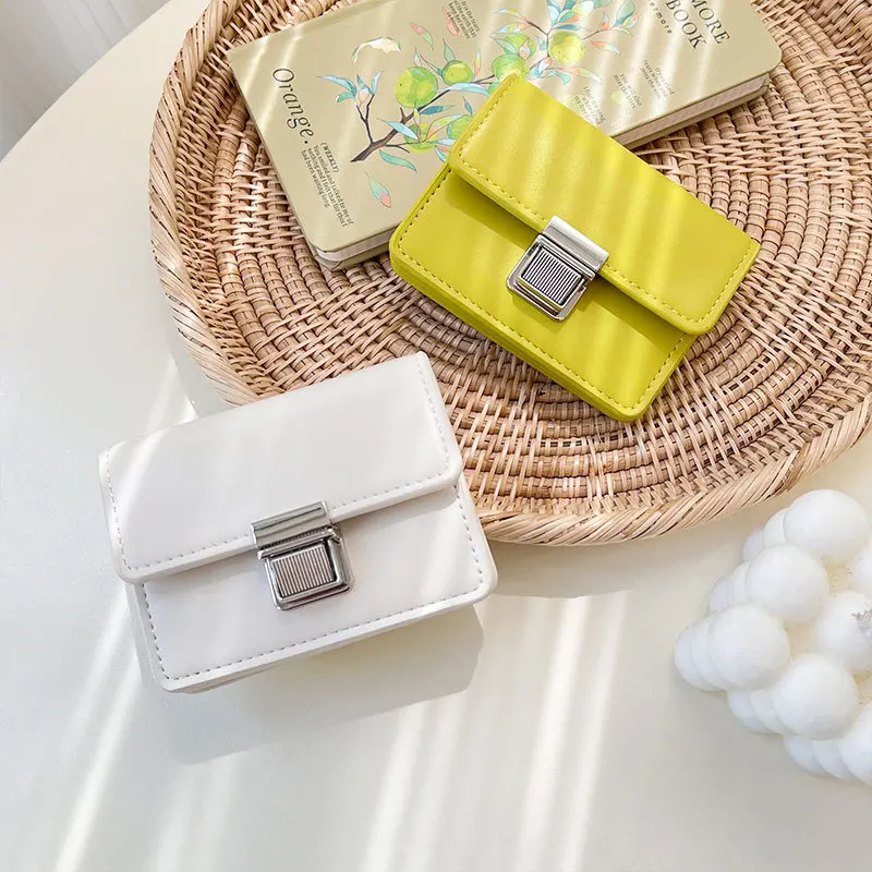 Wallets For Women Fashion PU Leather  Small Wallet Kawaii Cute Card Holder Multi-card Slot Coin Purses