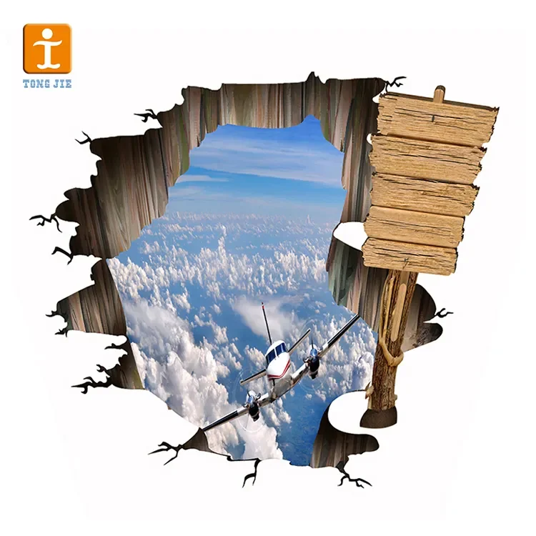 Custom Lenticular Advertising 3D Floor tile Stickers