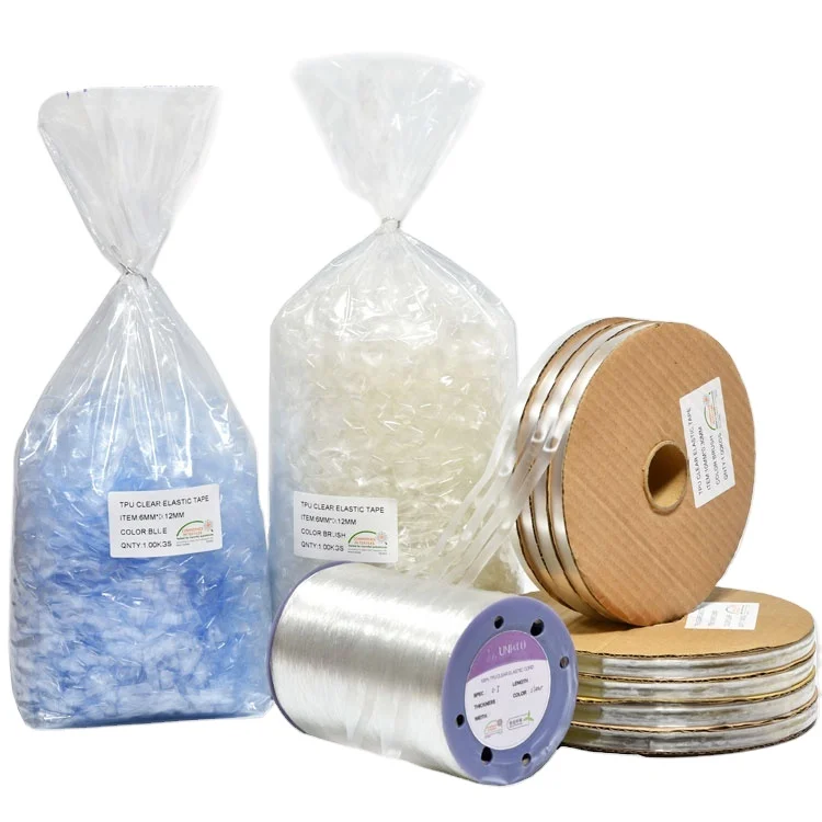 Wholesale High Quality Bra Clear Tape TPU Mobilon Elastic Tape Garments Accessories TPU Elastic Tape