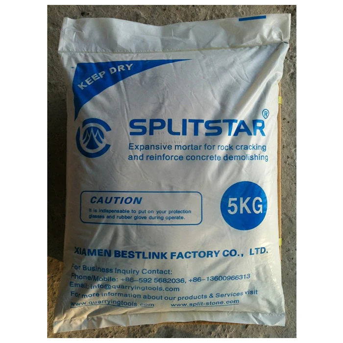 Расширяющийся цемент для растрескивания камней, порошок для растрескивания камней, камнедный раствор