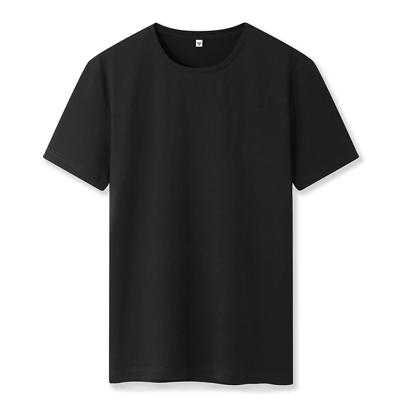 Custom Branded Oversize Drop Shoulder Cotton T-shirts Wholesale High Quality Screen Print Black T Shirt For Men And Women