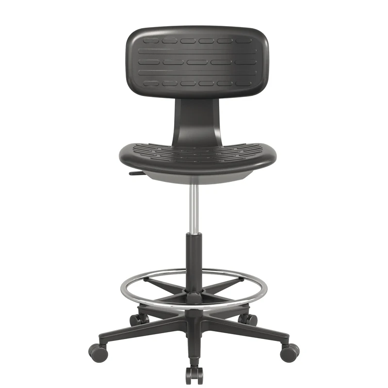 Comfortable PU Lab Furniture Industrial Stool Chair High Chair for Adjustable Table
