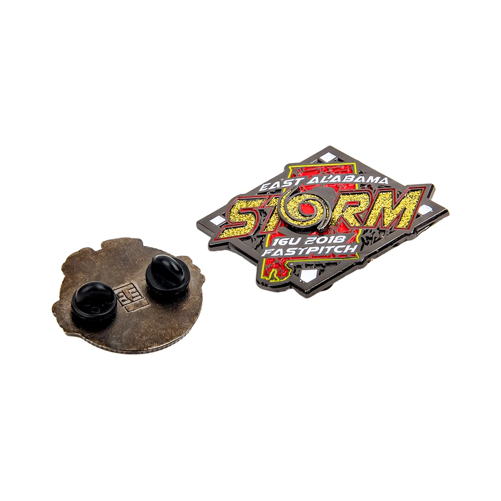 Hot Sale Lapel Pin Custom Metal Gold Name Hat Rose Flag Hard Soft Enamel Badges Lapel Pins