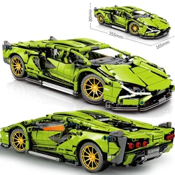 Technical Famous Car Series Model Remote Control Electric Version Competitive Racing Building Blocks Boys Favorite Assembly Toys
