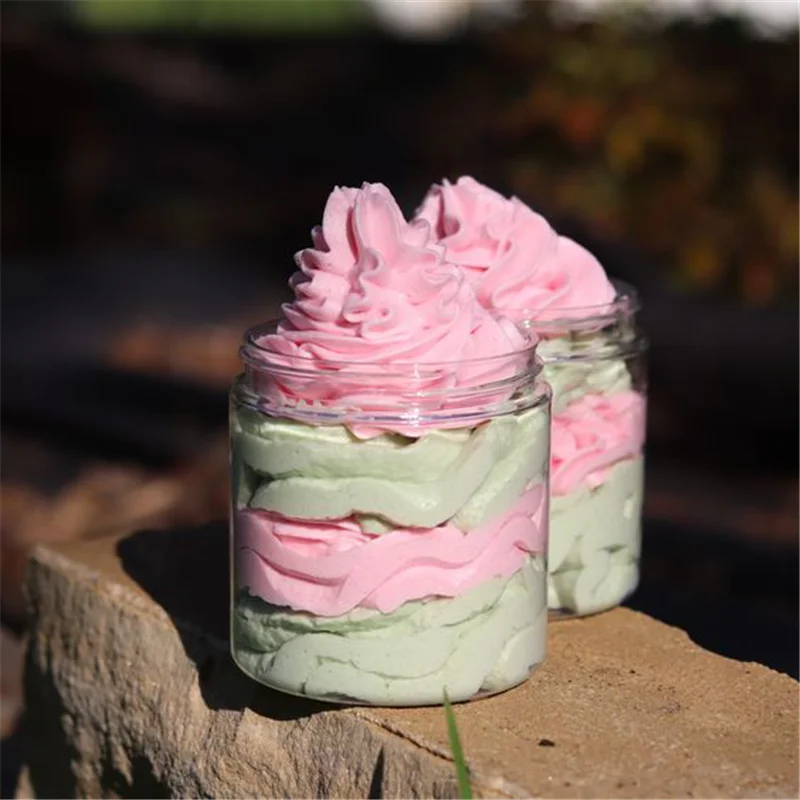 High Quality Moisturizer Pure Skin Lightening Foam Fruit Rainbow Ice Cream Whipped Body Soap For Shaving