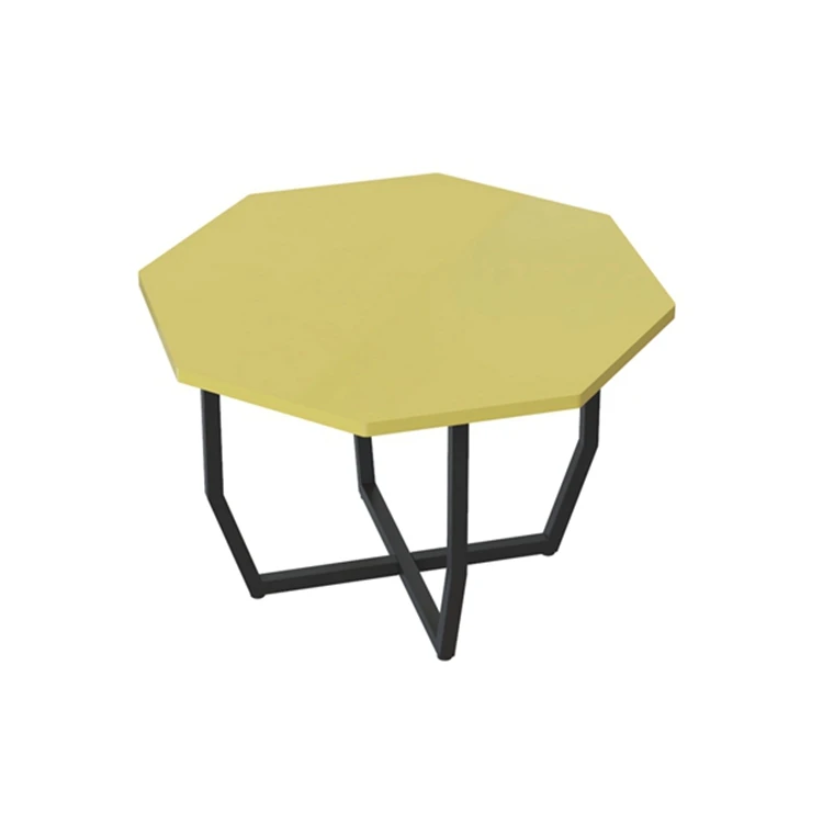 TableModern Living Room Furniture Luxury Nested Mdf Metal Center Side Table Octagonal Black Coffee Table
