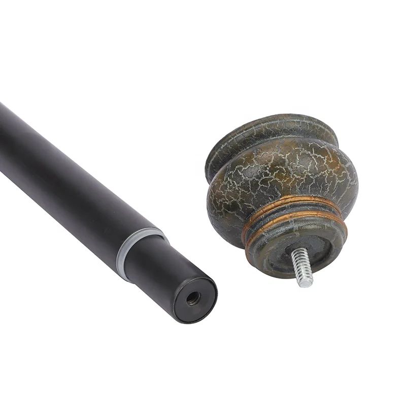 custom adjustable  stainless steel decor shower curtain rod tension rod