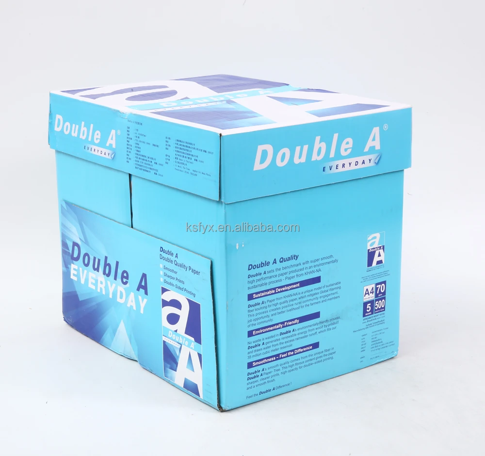 70 gsm готов к отправке 1 коробка оригинальная Двойная A4 бумажная продукция доступна для продажи по низким заводским ценам оптовой
