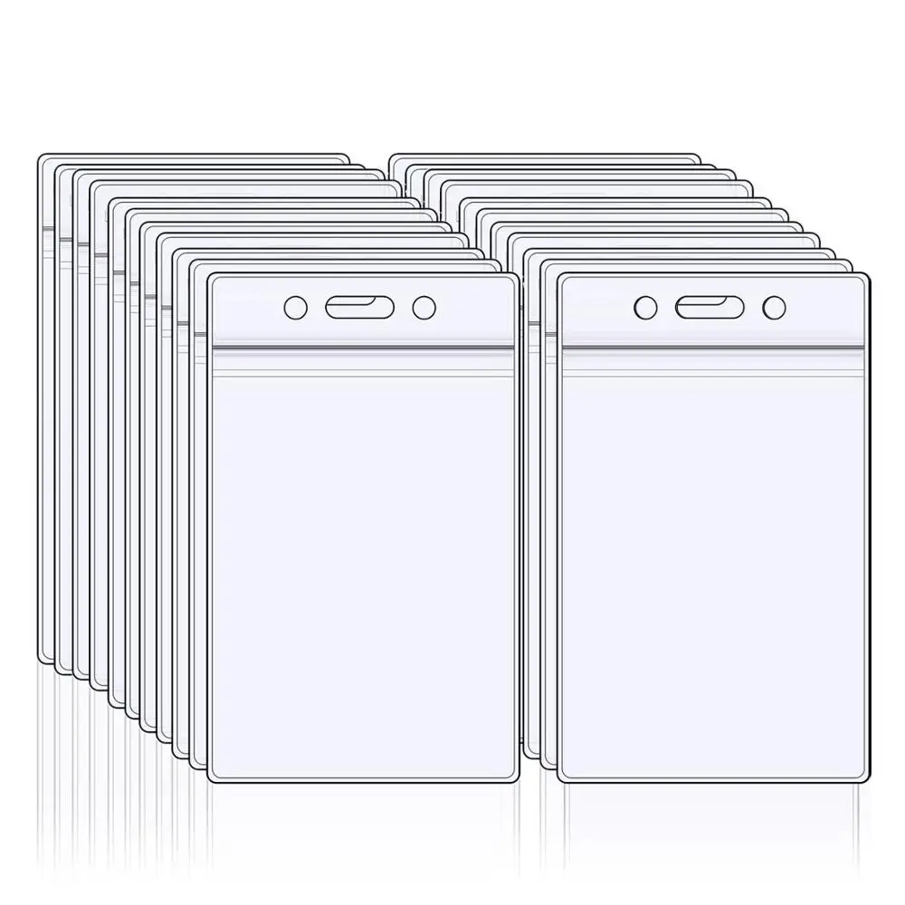 Plastic Id Card Holders Picture Frame with Business Card Holder