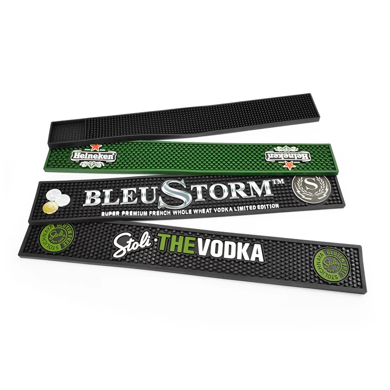 Hot Selling OEM Manufacturer Pvc High Quality Rubber Sublimation Bar Mat with Logo