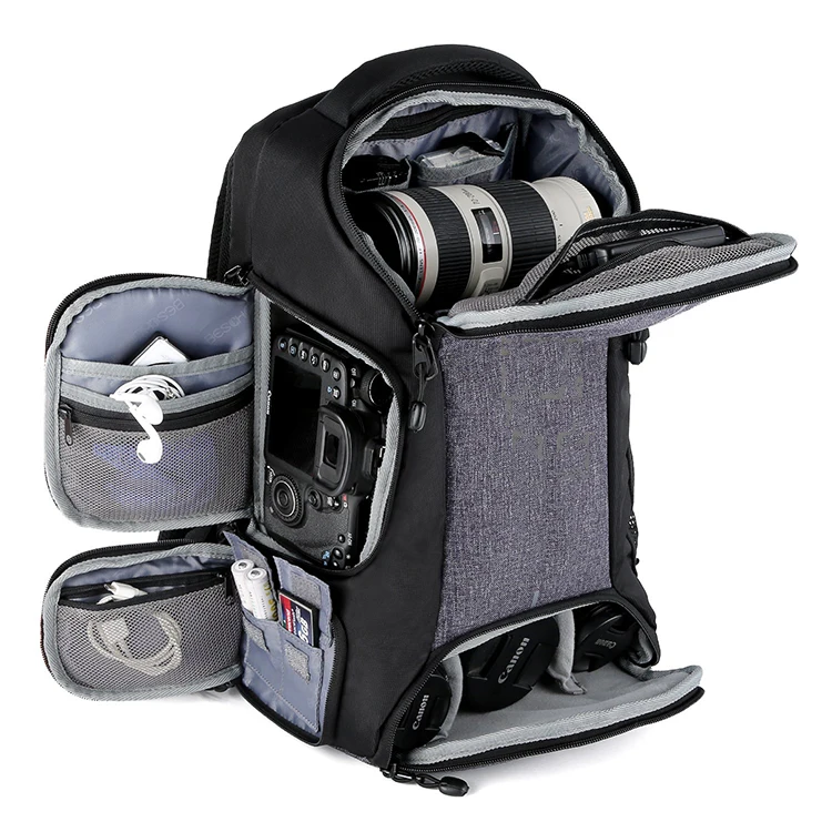 Water-repellent Multifunctional Large Capacity Camera Backpack Portable Durable Large Camera Backpack For Digital SLR Camera
