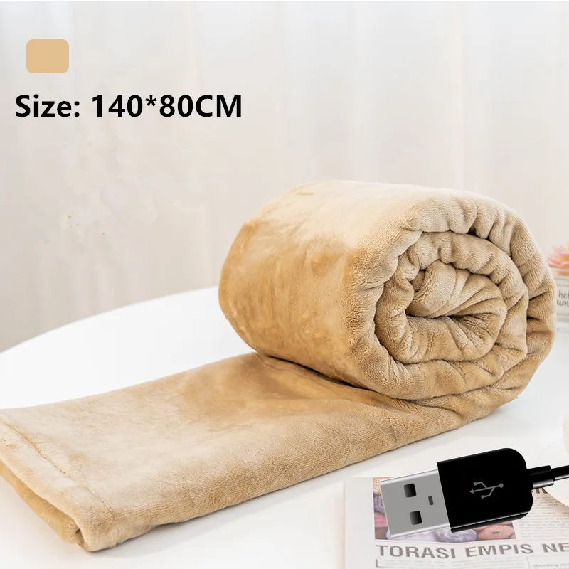 Портативный источник питания USB одеяло с подогревом для приготовления пищи на воздухе Электрический фланель флис одеяло для обогрева