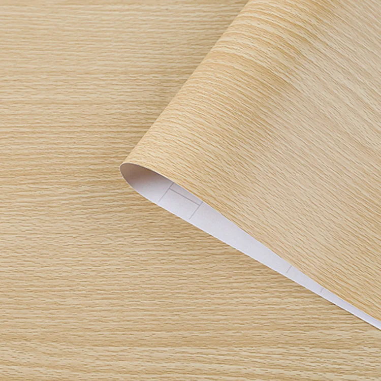 PVC Self Adhesive Natural Wooden Style Decorative Wallpaper
