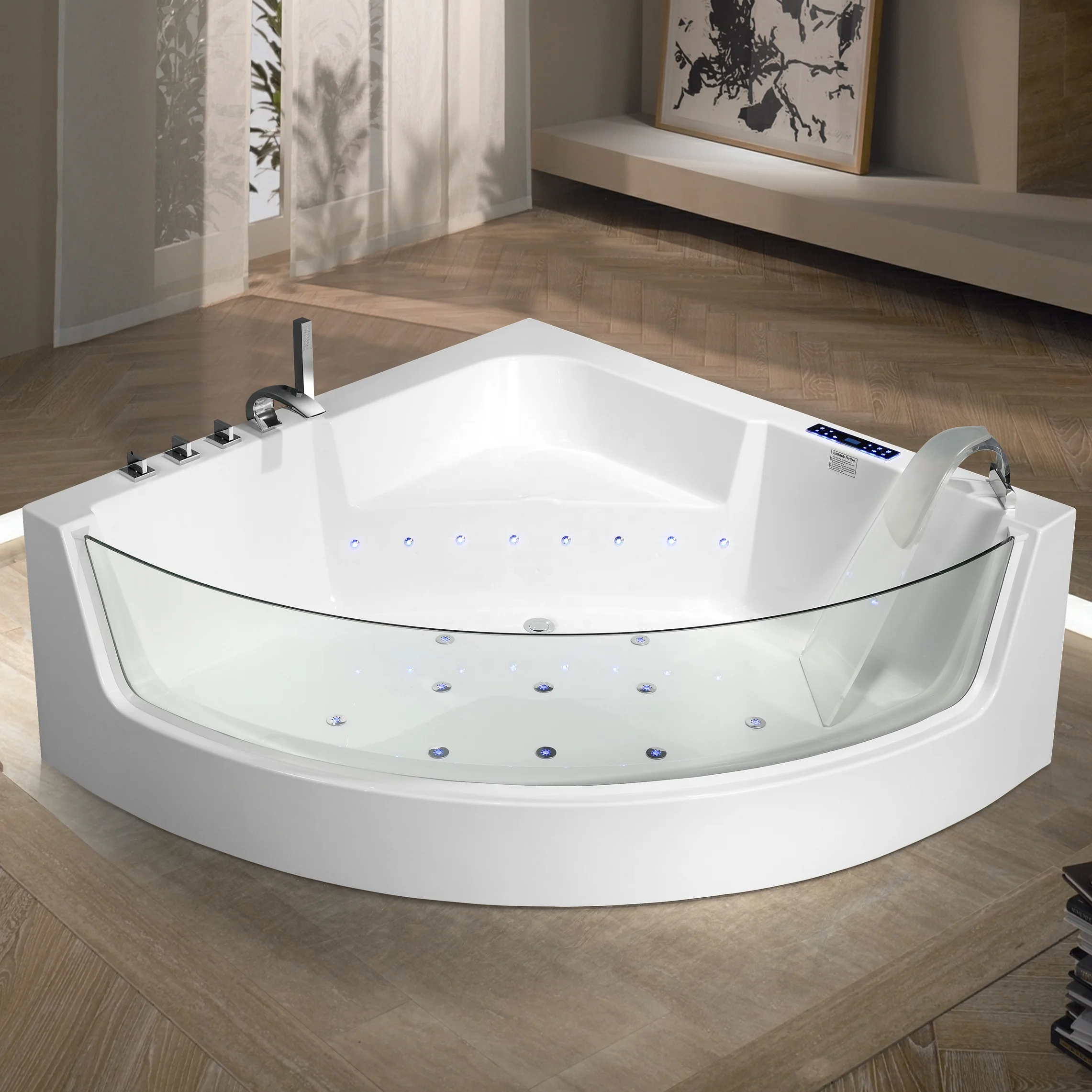 Aokeliya C-3131-YT cheap double glass spa whirlpool bath tubs bathtubs