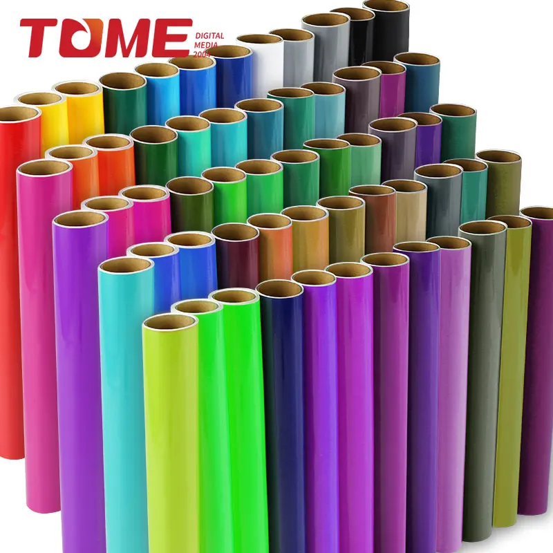 ODM OEM factory price Color Cutting Vinyl Glossy Matte Colorful self adhesive vinyl roll