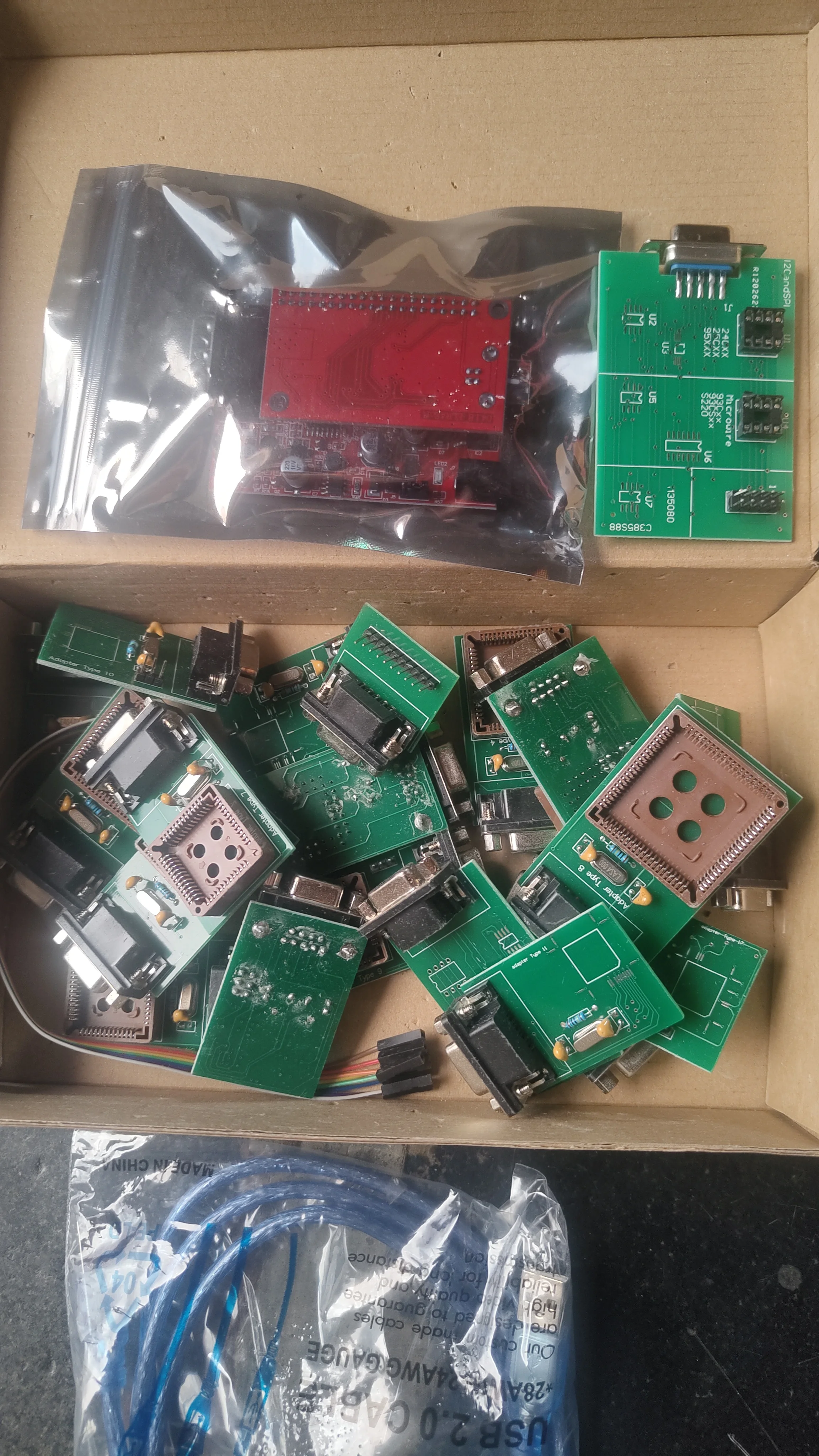 New UPA USB Programmer V1.3 with full adaptors Support Nec Function UPA-USB EEPROM programming tool UPA 1.3 with 19pcs adapters