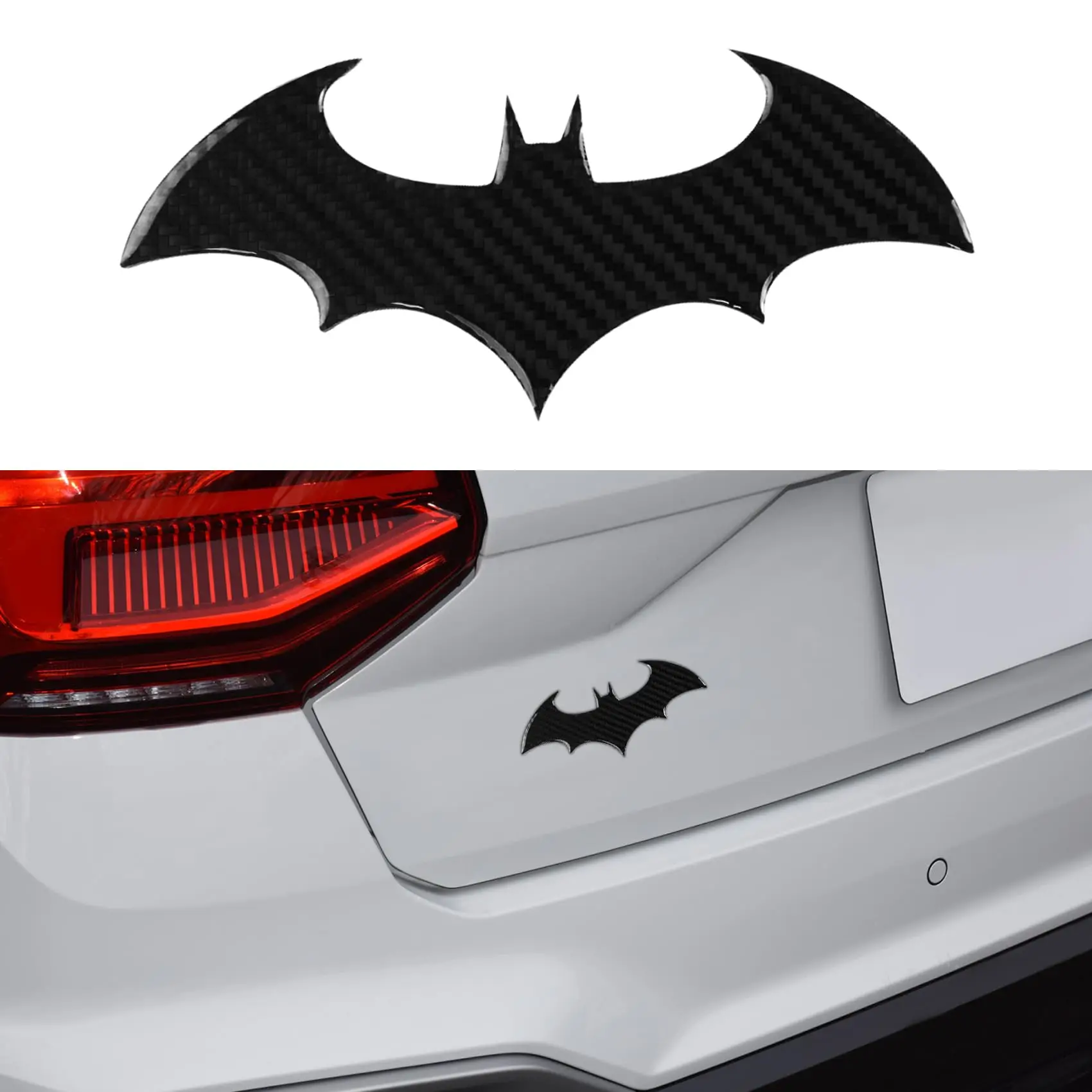 Automotive Body Decals Car Anti-Scratch Decorative Stickers Car Bat Stickers Carbon Fiber Bat Car Sticker