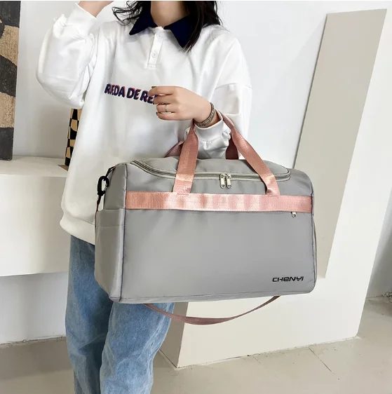 Gym bag ladies large-capacity storage bag yoga swimming travel bag portable diagonal short-distance travel 2022