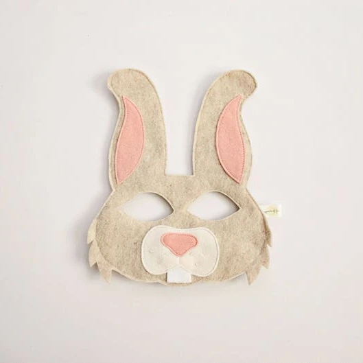 Lovely Rabbit Mask Christmas Felt Party decoration felt animal face mask for kids