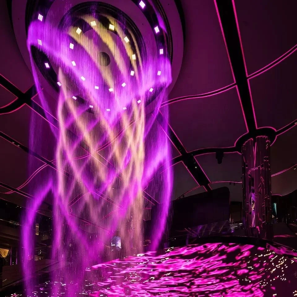 Stage/Exhibition/Advertising Changeable Digital Water Curtain Digital Waterfall
