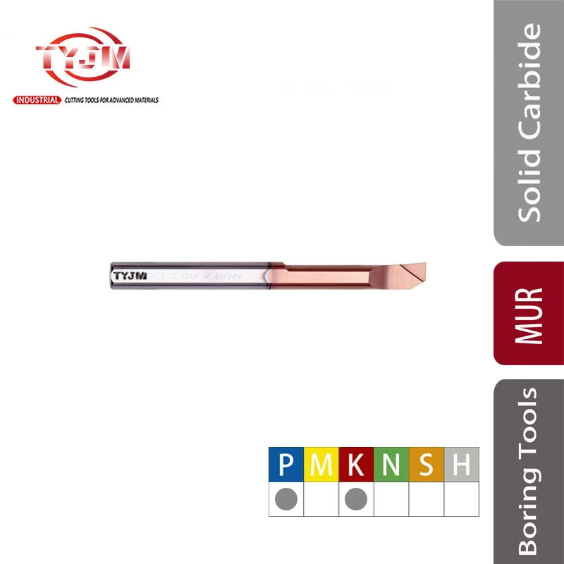 CNC Micro MQR Boring Bars Solid Carbide Tool, Mini Boring Bar for Small Diameter Bore Turning and Boring