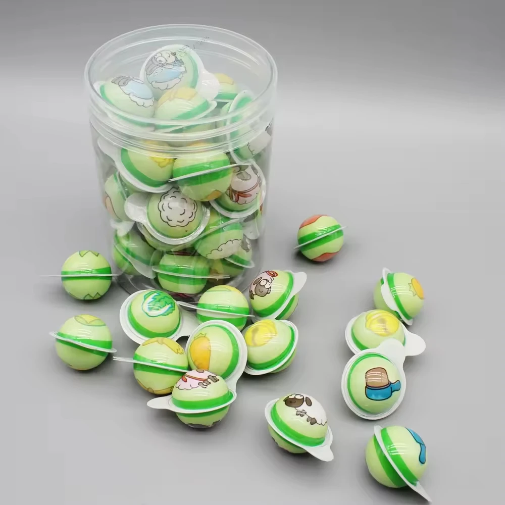 Hot Selling Soccer Gummy 4D Grapes Confectionery Jam Filled Gummy Soft Candy for Children and Kids