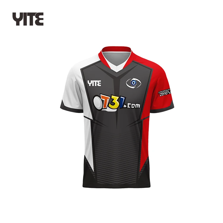 OEM-Сервис пользовательский сублимационный принт E-sports Джерси дышащая мужская Персонализированная игровая футболка